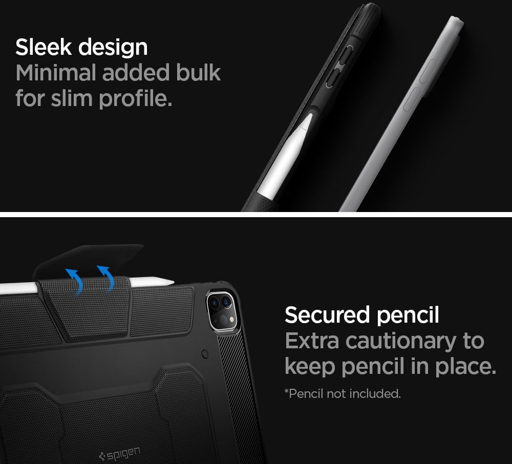 Spigen Rugged Armor Pro Apple iPad Pro 11 (2018/2020/2021) Hoes Zwart afbeelding 7