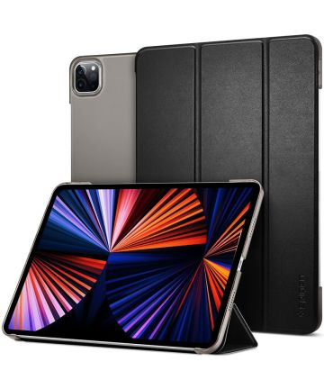 Spigen Smart Fold Apple iPad Pro 11 (2020/2021) Hoes Book Case Zwart Hoesjes