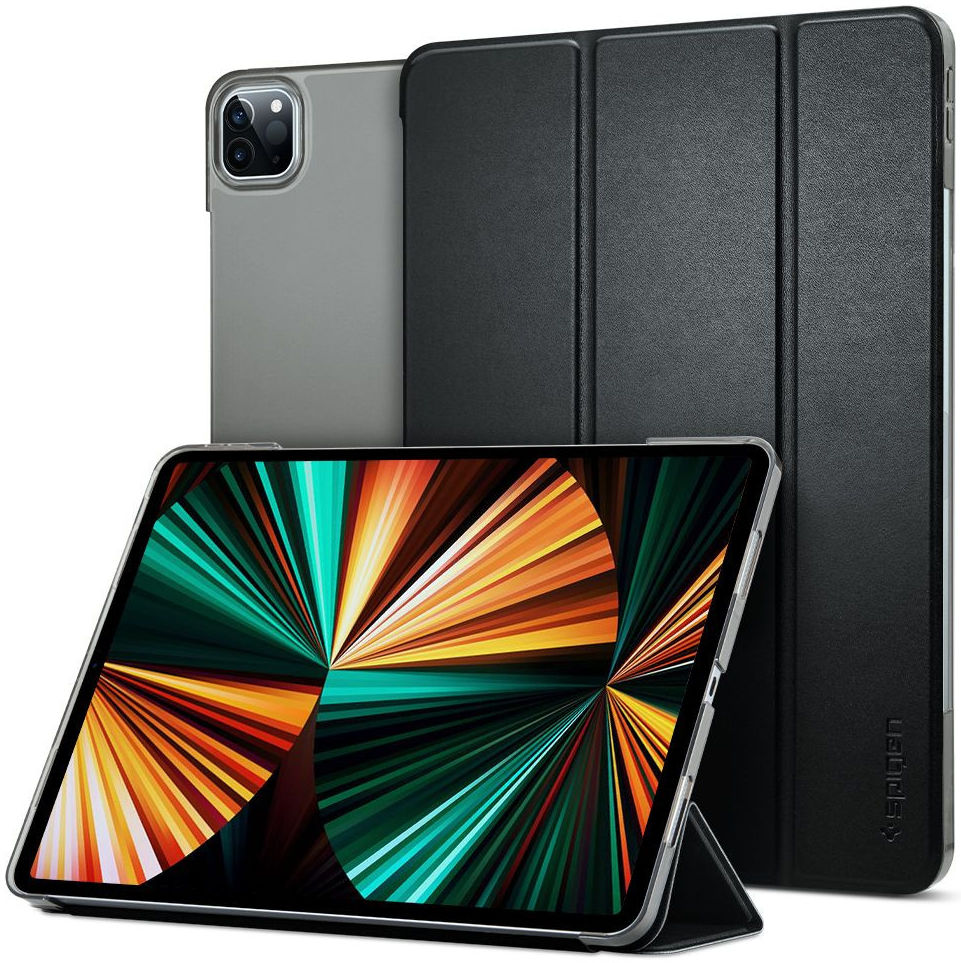 Spigen Smart Fold Apple iPad Pro 12.9 (2021) Hoes Book Case Zwart afbeelding 1
