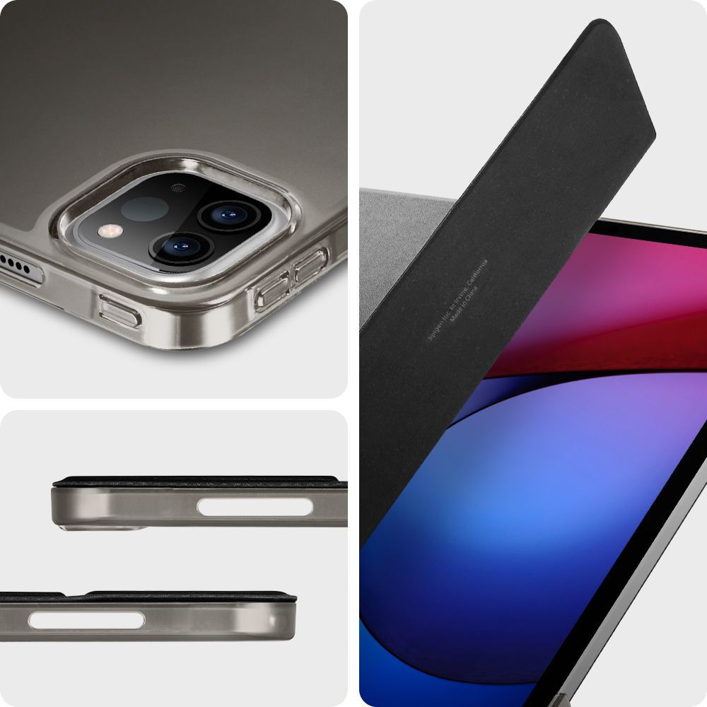 Spigen Smart Fold Apple iPad Pro 12.9 (2021) Hoes Book Case Zwart afbeelding 4