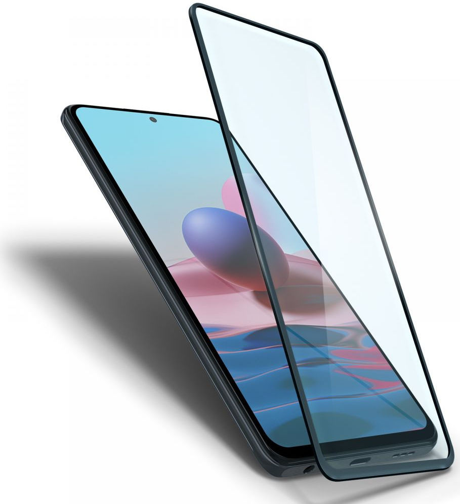 Spigen Glass Xiaomi Redmi Note 10 Tempered Glass Zwart afbeelding 2