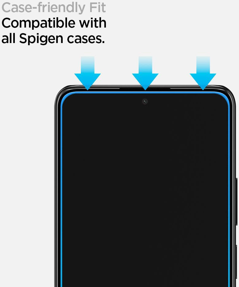 Spigen Glass Xiaomi Redmi Note 10 Tempered Glass Zwart afbeelding 3