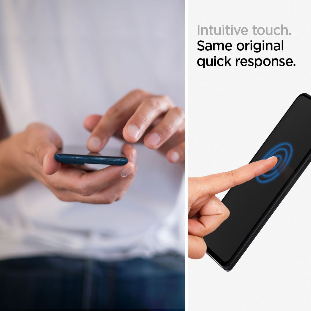 Spigen Glass Xiaomi Redmi Note 10 Tempered Glass Zwart afbeelding 8