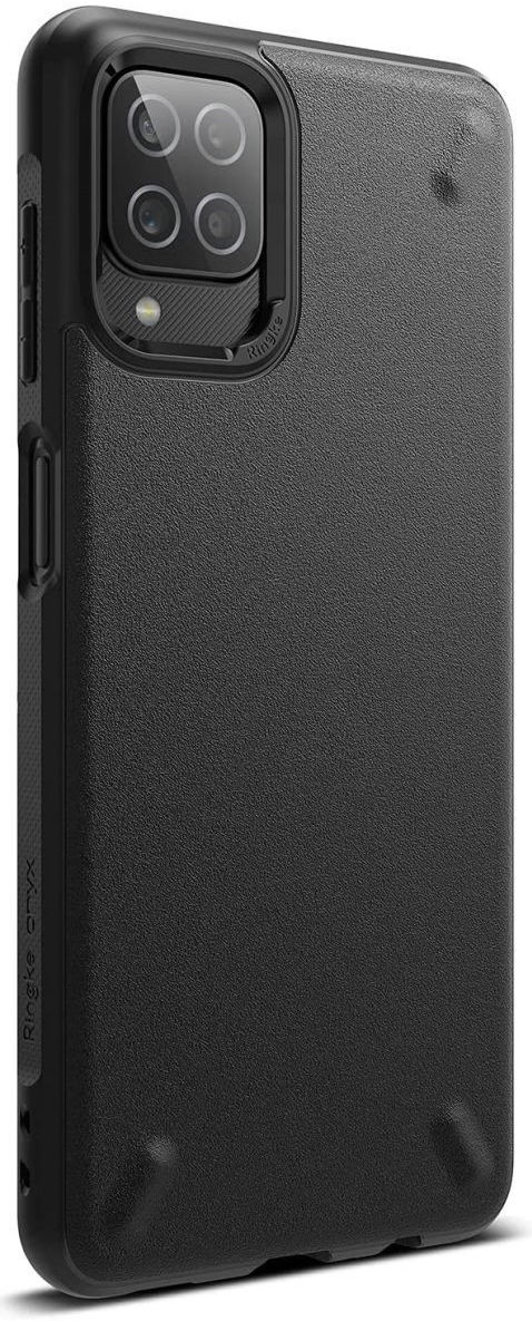 Ringke Onyx Samsung Galaxy A12 Hoesje Flexibel TPU Zwart afbeelding 1