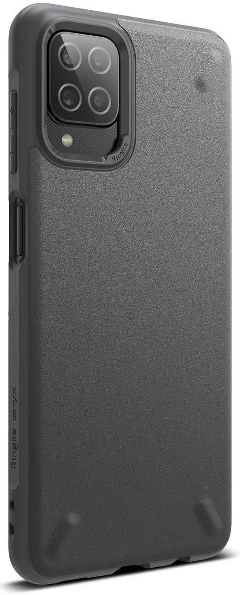 Ringke Onyx Samsung Galaxy A12 Hoesje Flexibel TPU Grijs afbeelding 1