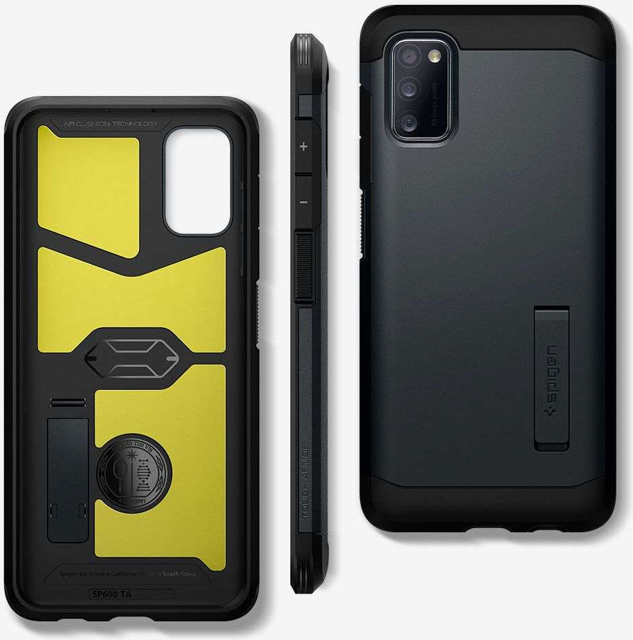 Spigen Tough Armor Samsung Galaxy A41 Hoesje Back Cover Metal Slate afbeelding 2