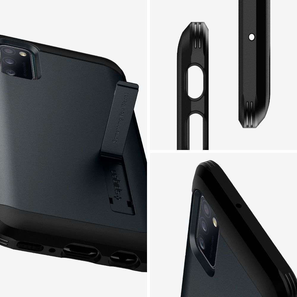 Spigen Tough Armor Samsung Galaxy A41 Hoesje Back Cover Metal Slate afbeelding 4