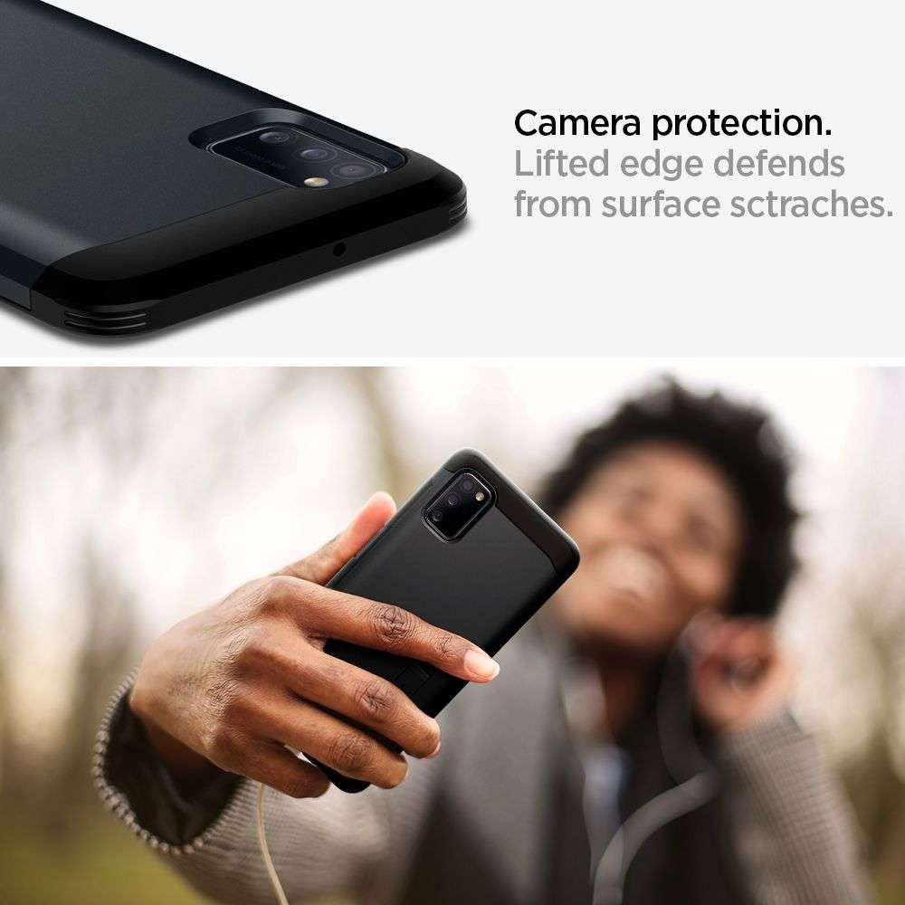 Spigen Tough Armor Samsung Galaxy A41 Hoesje Back Cover Metal Slate afbeelding 5