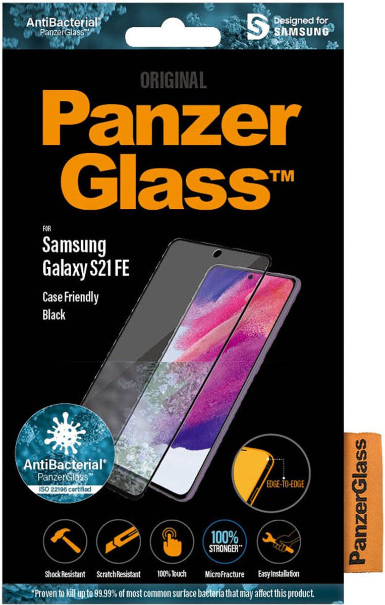 PanzerGlass Samsung Galaxy S21 FE Screen Protector Antibacterieel afbeelding 5