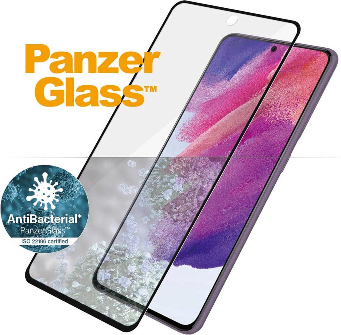 PanzerGlass Samsung Galaxy S21 FE Screen Protector Antibacterieel afbeelding 2