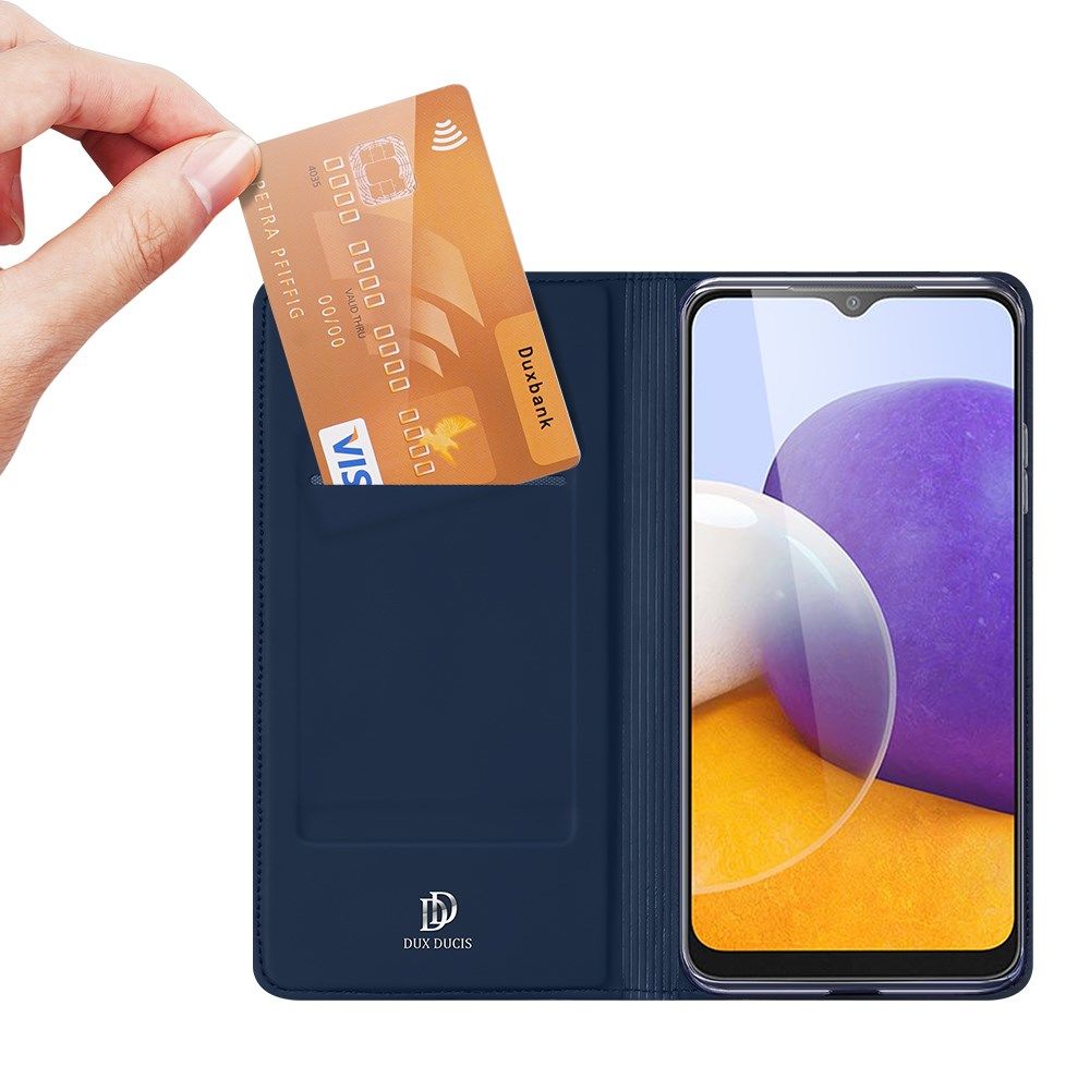 Dux Ducis Skin Pro Series Samsung Galaxy M22 / A22 4G Hoesje Blauw afbeelding 2