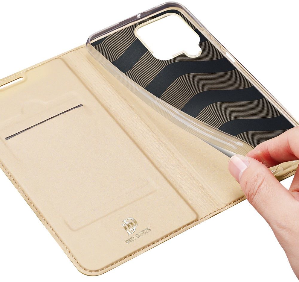 Dux Ducis Skin Pro Series Samsung Galaxy M22 / A22 4G Hoesje Goud afbeelding 4