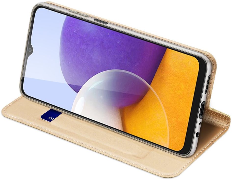 Dux Ducis Skin Pro Series Samsung Galaxy M22 / A22 4G Hoesje Goud afbeelding 7