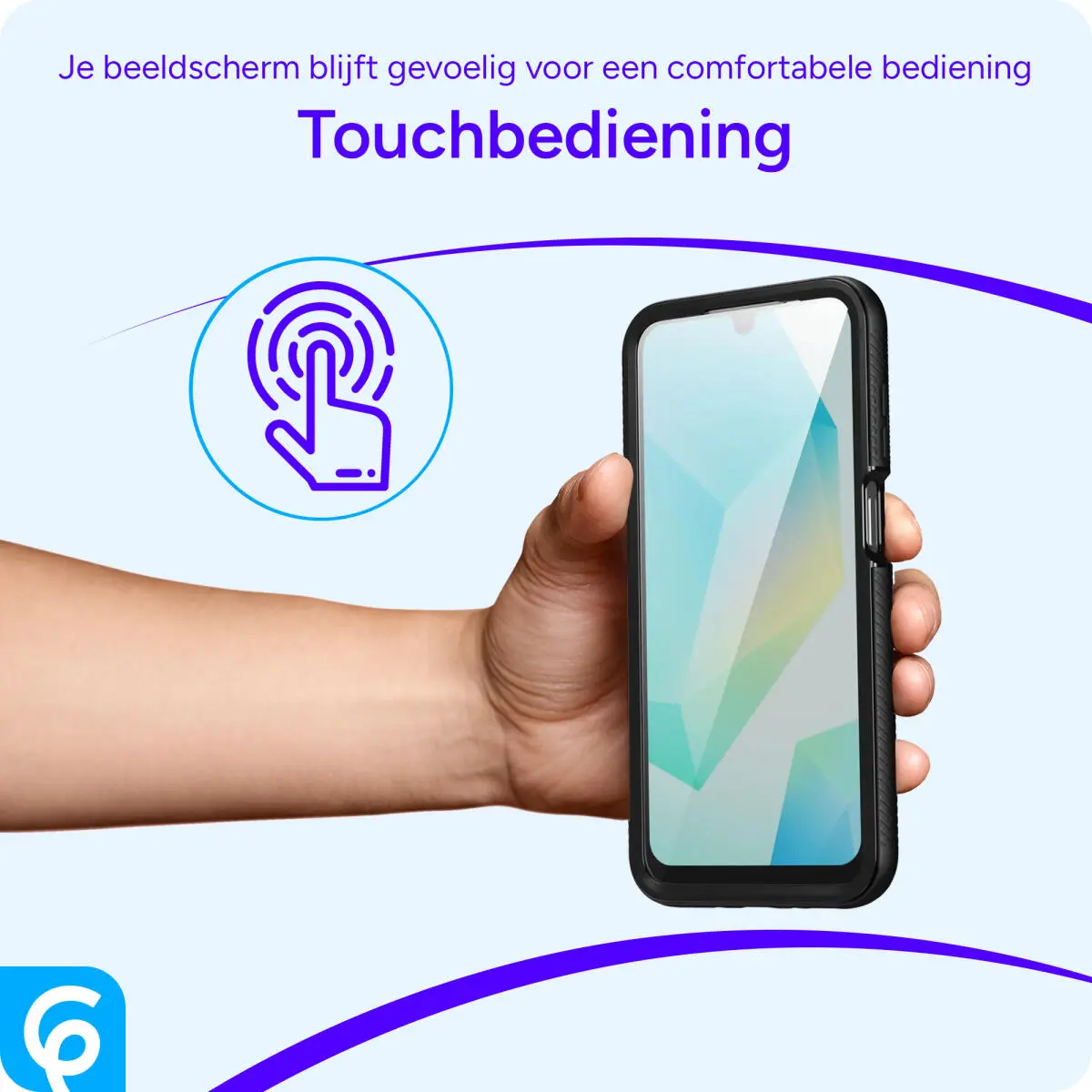 Samsung Galaxy A52 / A52S Hoesje Full Protect 360° Cover Hybride Zwart afbeelding 6
