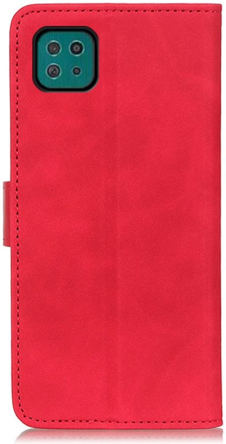 KHAZNEH Samsung Galaxy A22 5G Hoesje Retro Portemonnee Book Case Red afbeelding 3