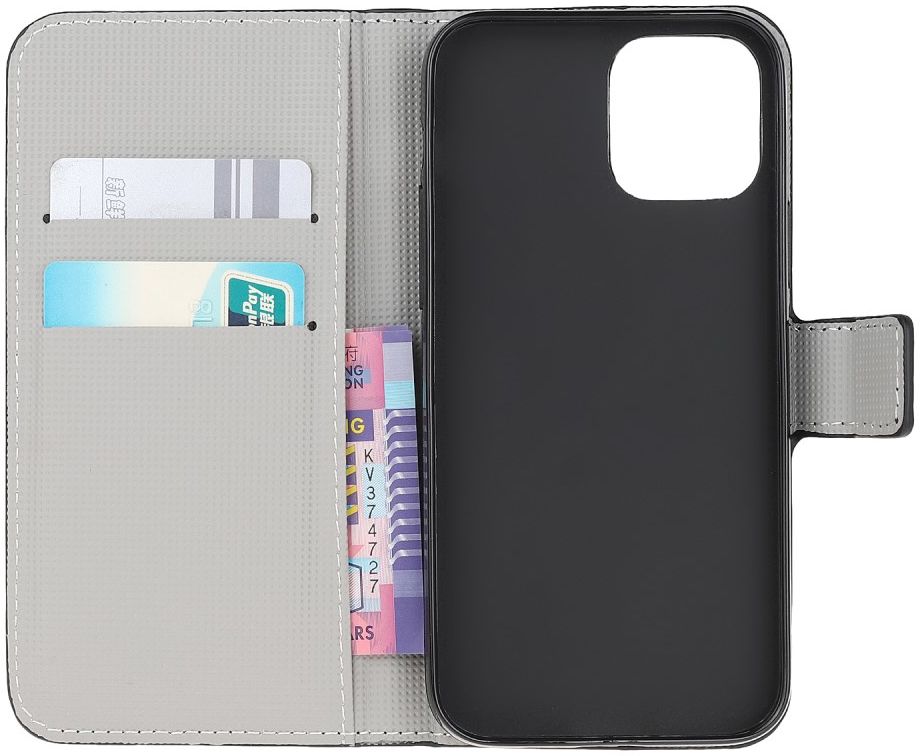Samsung Galaxy A22 5G Hoesje Portemonnee met Bloemen Print afbeelding 3