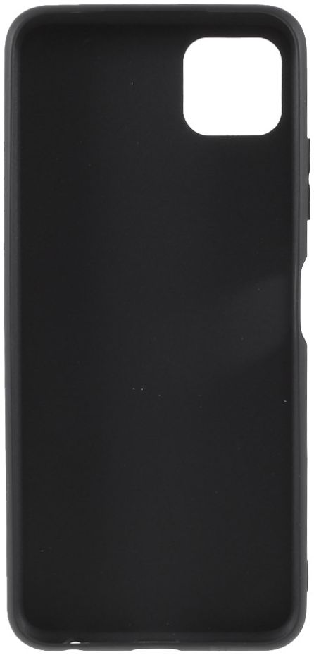 Samsung Galaxy A22 5G Hoesje Dun TPU Matte Back Cover Zwart afbeelding 3