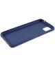 Samsung Galaxy A22 5G Hoesje Dun TPU Matte Back Cover Donker Blauw