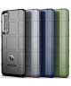 Sony Xperia 1 III Hoesje Shock Proof Rugged Shield Back Cover Blauw