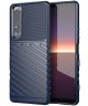 Sony Xperia 1 III Hoesje Twill Thunder TPU Back Cover Blauw