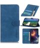 KHAZNEH Sony Xperia 1 III Hoesje Retro Wallet Book Case Blauw
