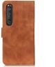 KHAZNEH Sony Xperia 1 III Hoesje Retro Wallet Book Case Bruin