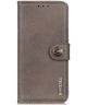 KHAZNEH Sony Xperia 1 III Hoesje Portemonnee Wallet Book Case Groen