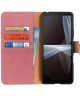 KHAZNEH Sony Xperia 10 III Hoesje Wallet Book Case Roze
