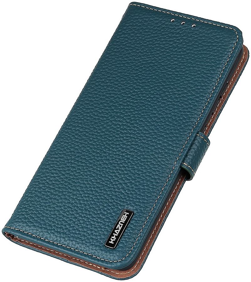 KHAZNEH Sony Xperia 1 III Hoesje Wallet Book Case Echt Leer Groen afbeelding 5