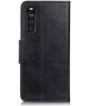 Sony Xperia 10 III Hoesje Portemonnee Book Case Kunstleer Zwart