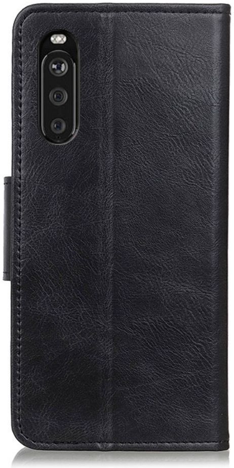 Sony Xperia 10 III Hoesje Portemonnee Book Case Kunstleer Zwart afbeelding 2