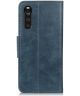 Sony Xperia 10 III Hoesje Portemonnee Book Case Kunstleer Blauw