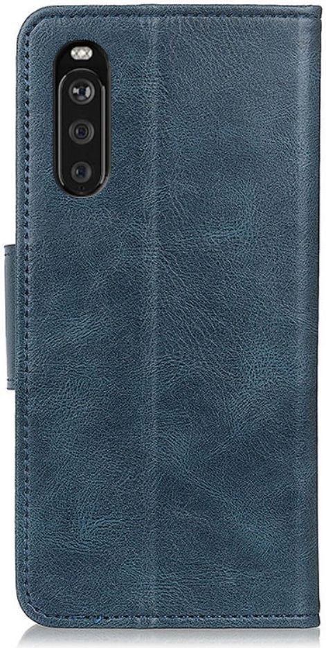 Sony Xperia 10 III Hoesje Portemonnee Book Case Kunstleer Blauw afbeelding 2