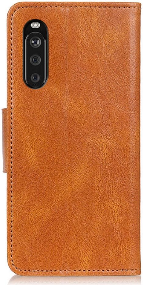 Sony Xperia 10 III Hoesje Portemonnee Book Case Kunstleer Bruin afbeelding 2