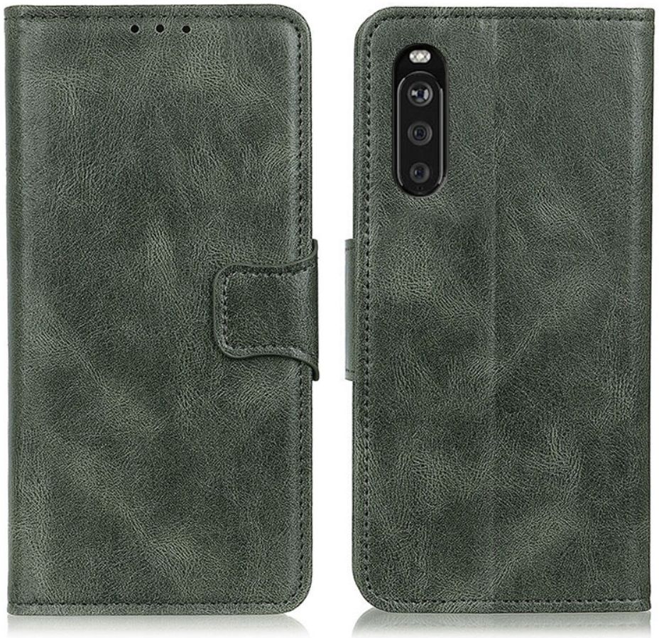 Sony Xperia 10 III Hoesje Portemonnee Book Case Kunstleer Groen afbeelding 7