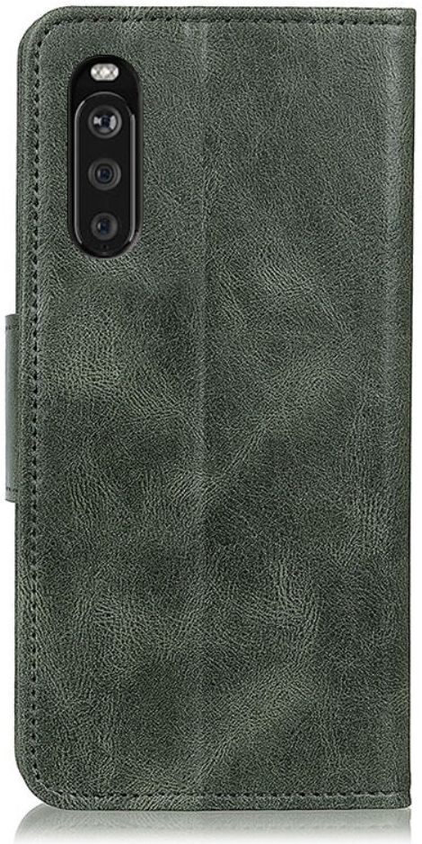 Sony Xperia 10 III Hoesje Portemonnee Book Case Kunstleer Groen afbeelding 2