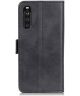 Sony Xperia 10 III Hoesje Portemonnee Kunstleer Book Case Zwart