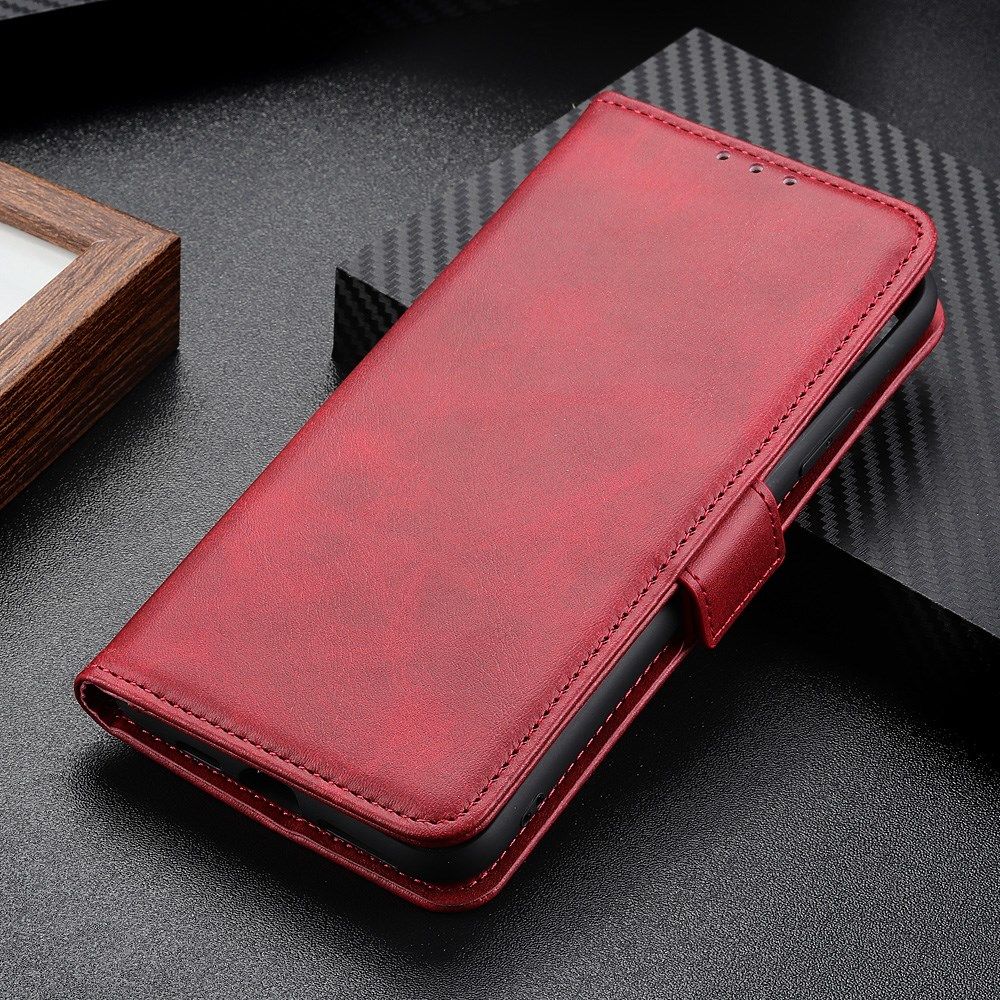 Sony Xperia 10 III Hoesje Portemonnee Kunstleer Book Case Rood afbeelding 6