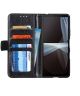 Sony Xperia 10 III Hoesje Portemonnee Wallet Book Case Zwart