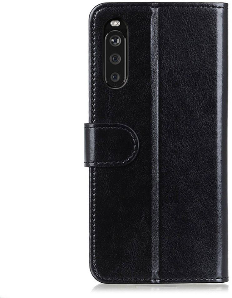 Sony Xperia 10 III Hoesje Portemonnee Wallet Book Case Zwart afbeelding 2