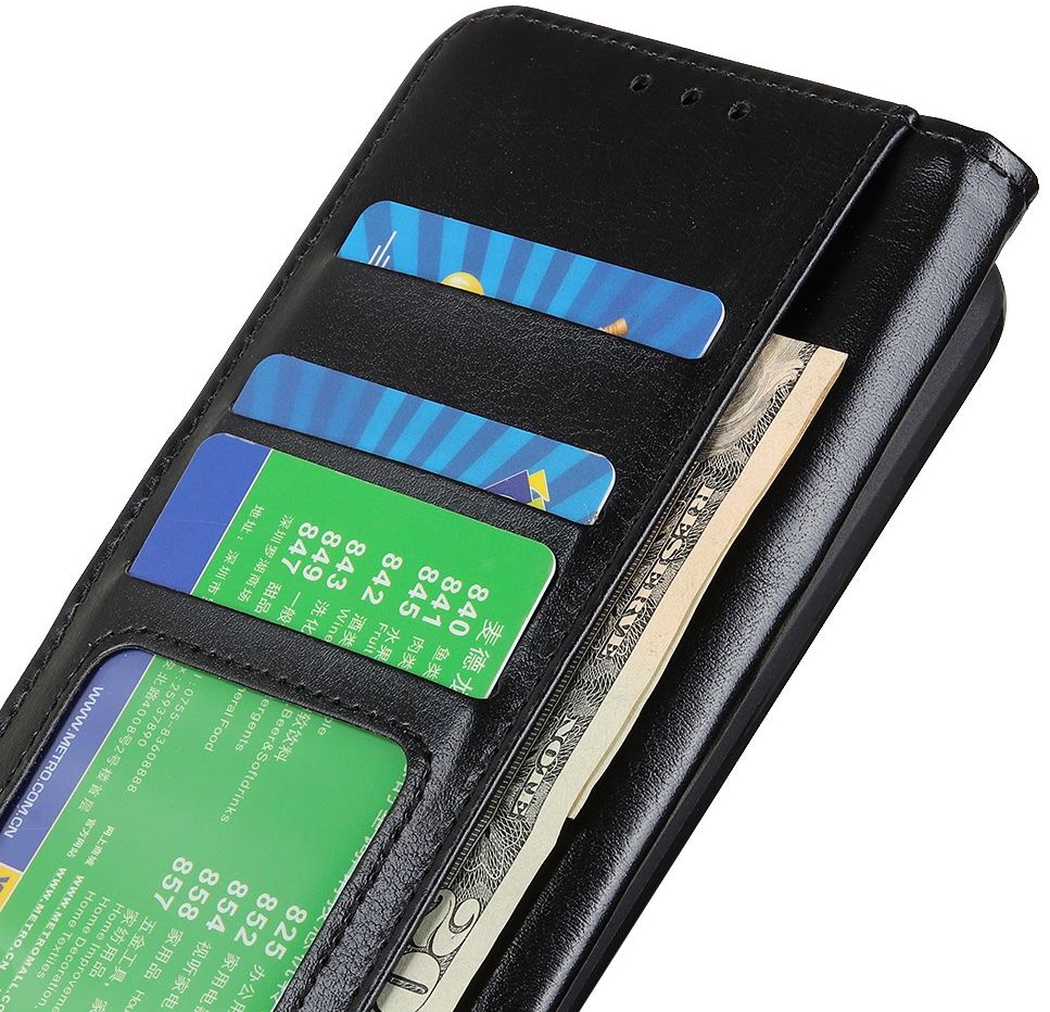 Sony Xperia 10 III Hoesje Portemonnee Wallet Book Case Zwart afbeelding 5