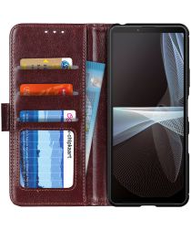 Sony Xperia 10 III Hoesje Portemonnee Wallet Book Case Bruin