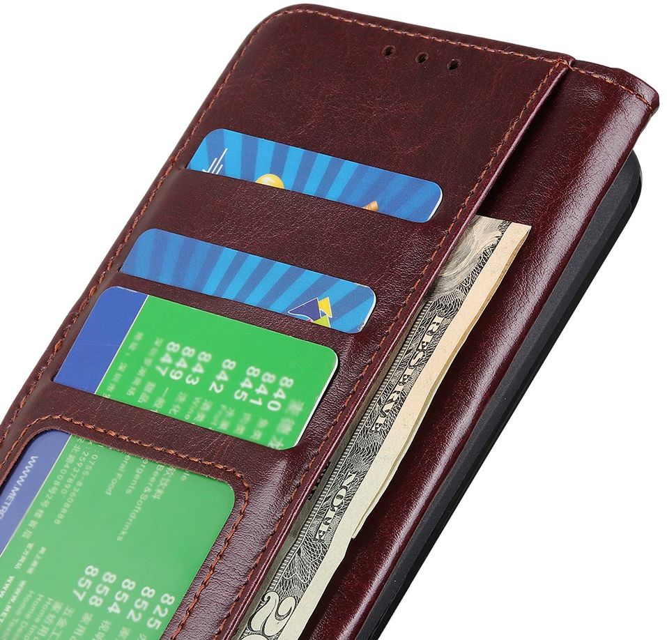 Sony Xperia 10 III Hoesje Portemonnee Wallet Book Case Bruin afbeelding 8