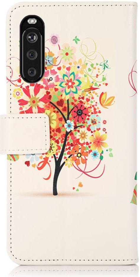 Sony Xperia 10 III Hoesje Portemonnee Book Case met Bloemen Print afbeelding 2