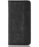 Sony Xperia 10 III Hoesje Book Case Vintage Portemonnee Zwart