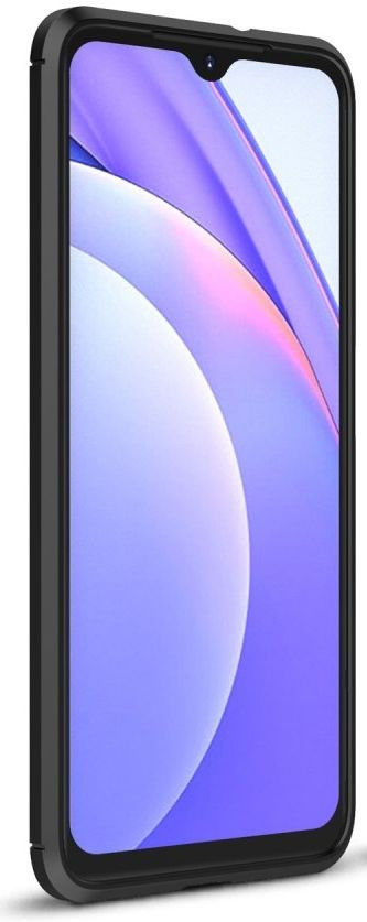 Xiaomi Redmi 9T Hoesje Geborsteld TPU Flexibele Back Cover Zwart afbeelding 2