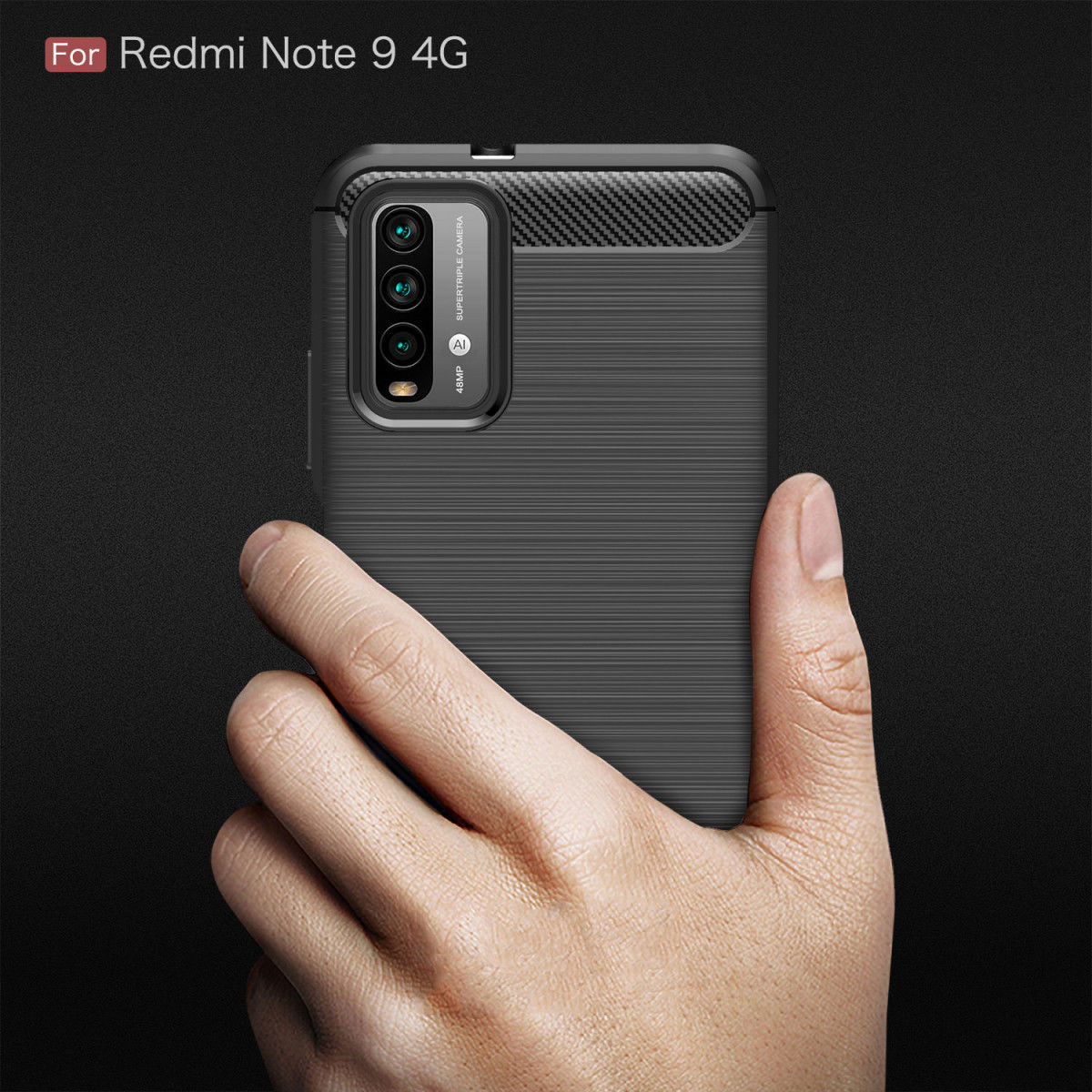 Xiaomi Redmi 9T Hoesje Geborsteld TPU Flexibele Back Cover Blauw afbeelding 11