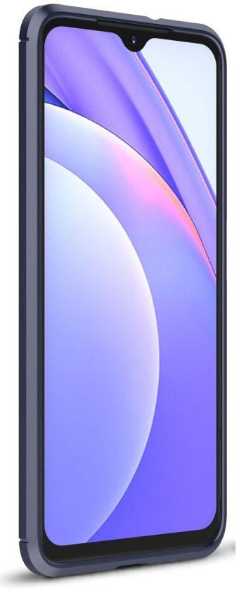 Xiaomi Redmi 9T Hoesje Geborsteld TPU Flexibele Back Cover Blauw afbeelding 2