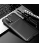 Xiaomi Redmi 9T Hoesje Siliconen Carbon TPU Back Cover Zwart