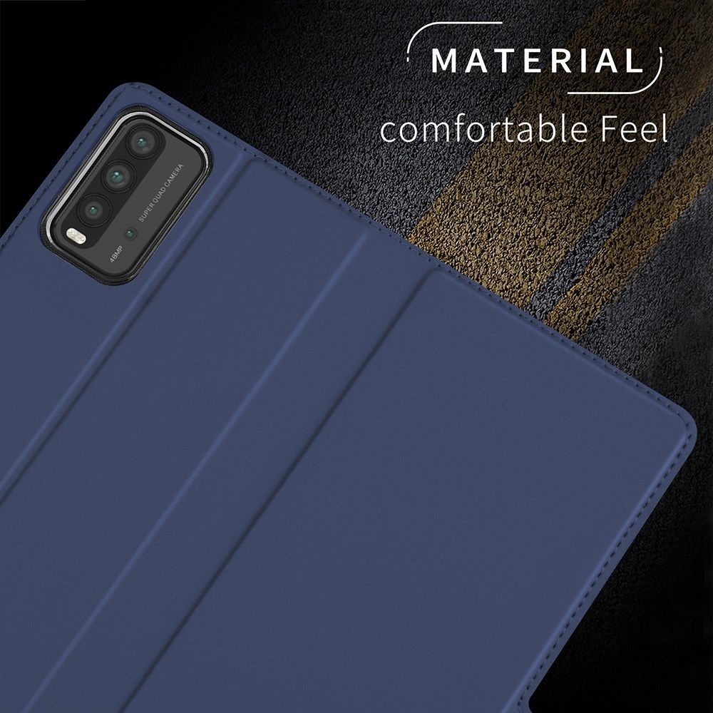 Xiaomi Redmi 9T Hoesje Portemonnee Book Case Kunstleer Blauw afbeelding 7